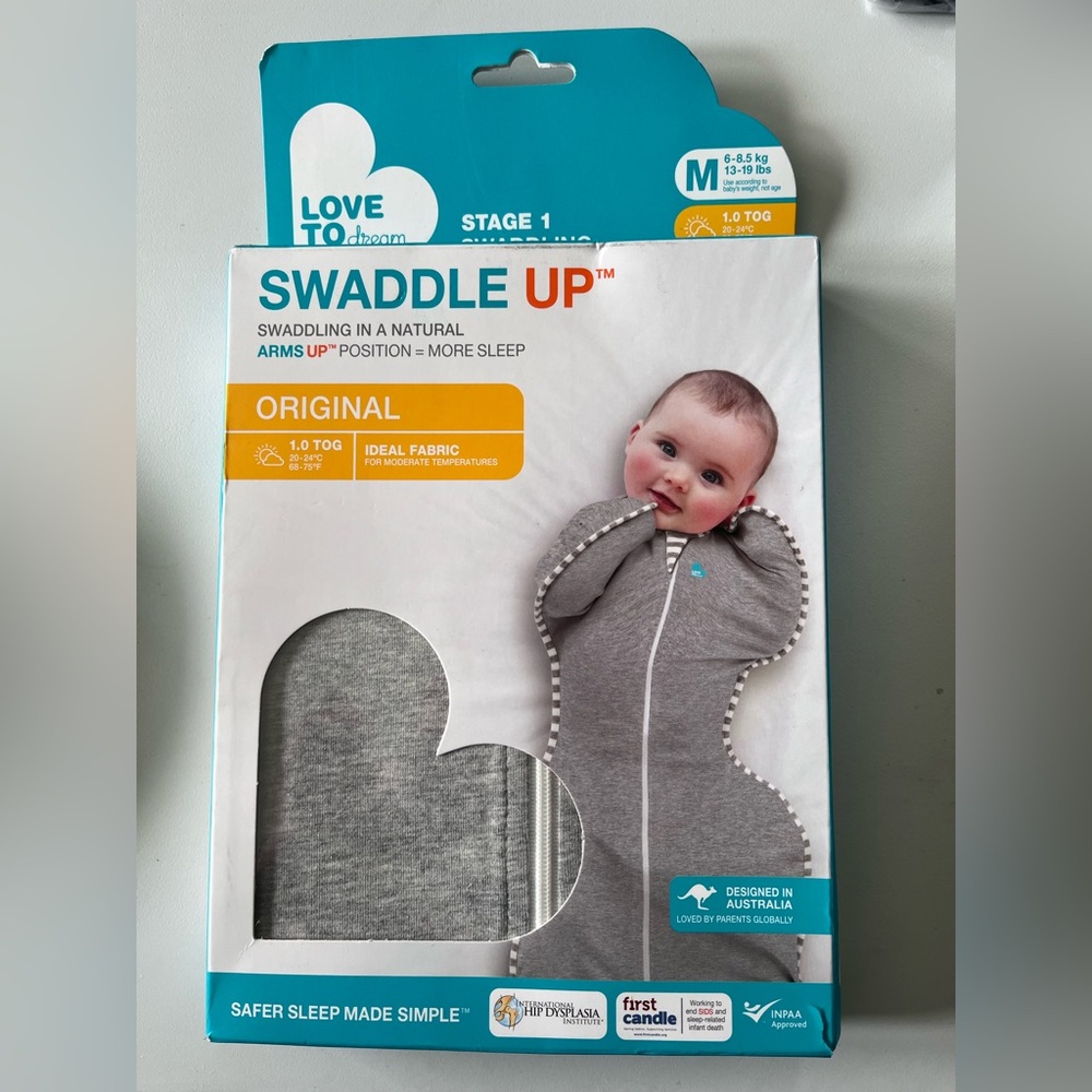 Love To Dream Gray Swaddle Up